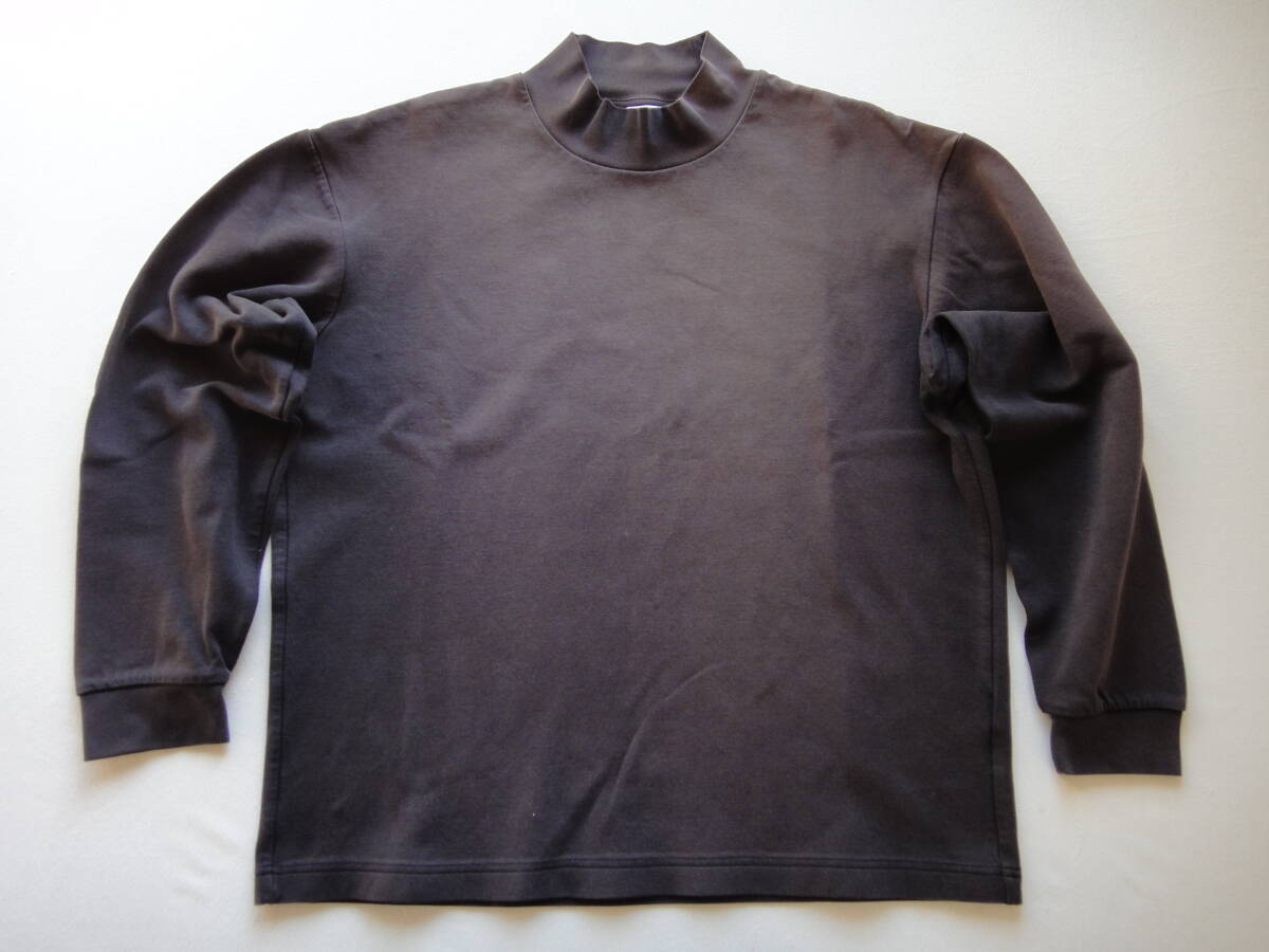 ★UNIQLO U モックネックプルオーバー（長袖） L ブラック ユニクロ★_画像1