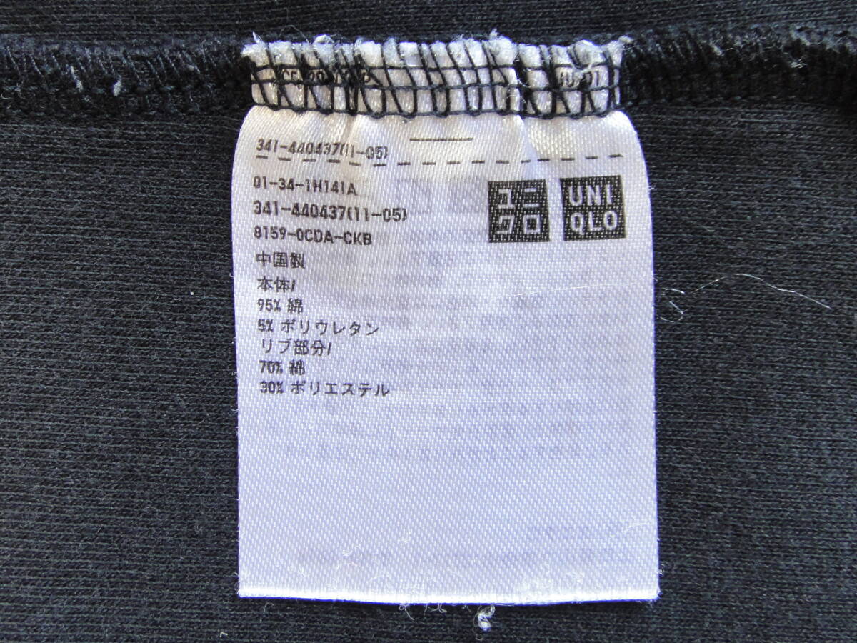 ★UNIQLO U モックネックプルオーバー（長袖） L ブラック ユニクロ★_画像5