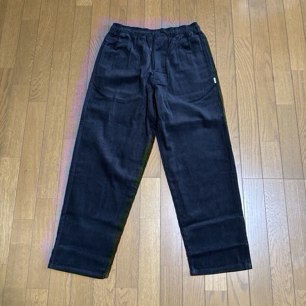 20AW WTAPS CHEF TROUSERS/COTTON.CORDUROY MEDIUM BLACK ダブルタップス パンツ ブラック コットン コーデュロイ イージーパンツ_画像2