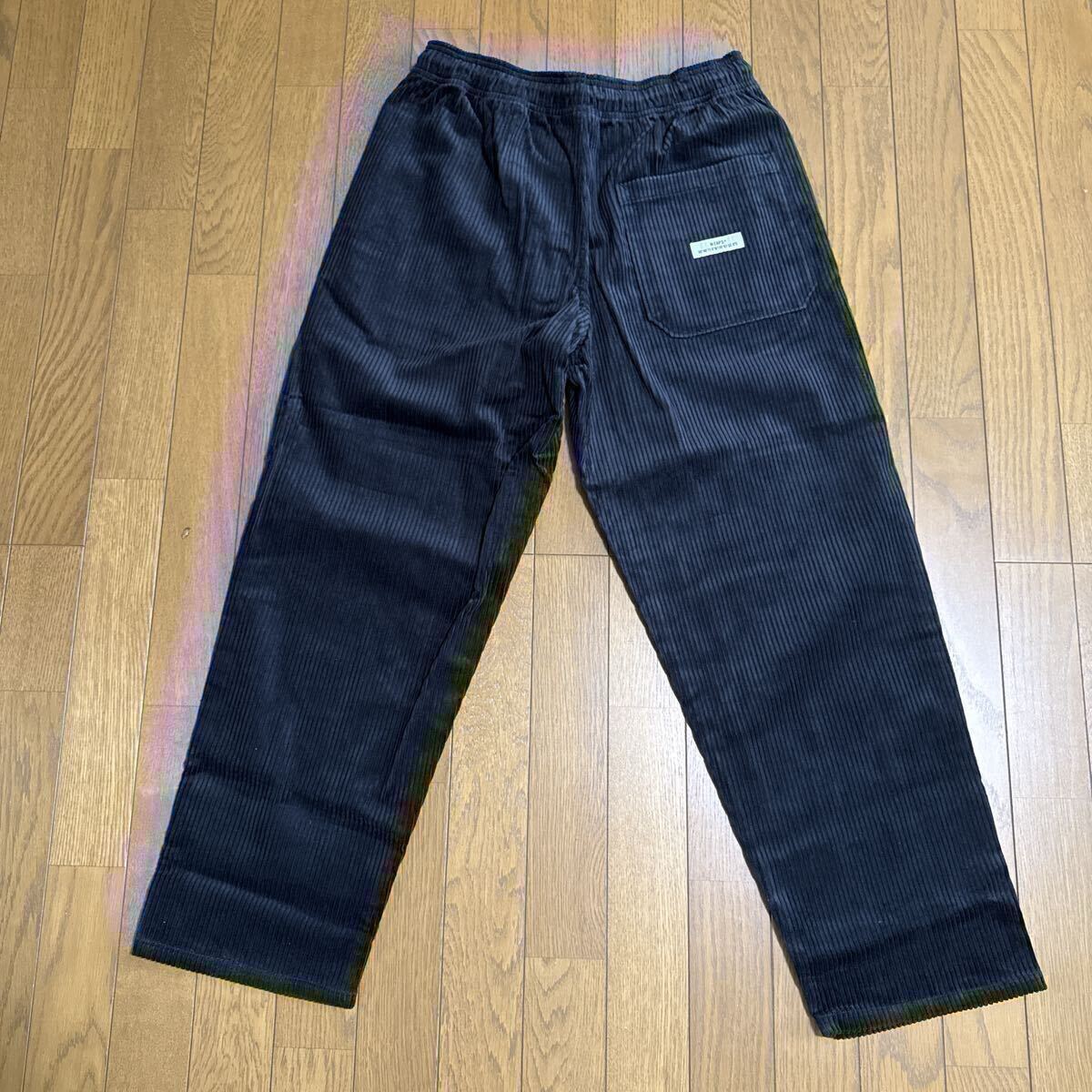 20AW WTAPS CHEF TROUSERS/COTTON.CORDUROY MEDIUM BLACK ダブルタップス パンツ ブラック コットン コーデュロイ イージーパンツ_画像3