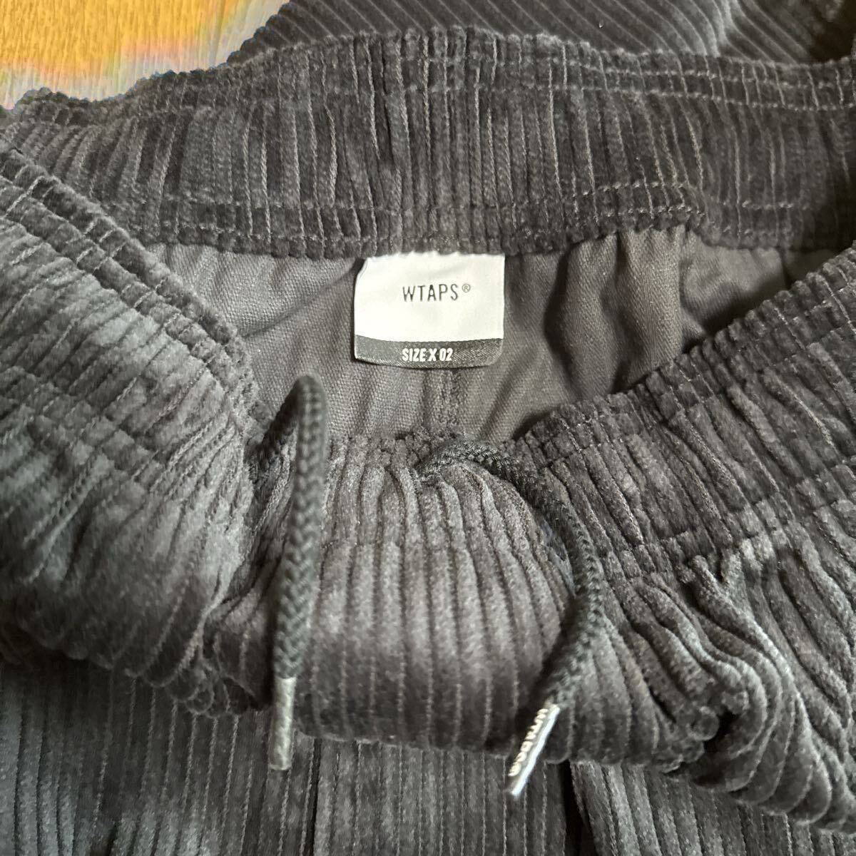 20AW WTAPS CHEF TROUSERS/COTTON.CORDUROY MEDIUM BLACK ダブルタップス パンツ ブラック コットン コーデュロイ イージーパンツ_画像4