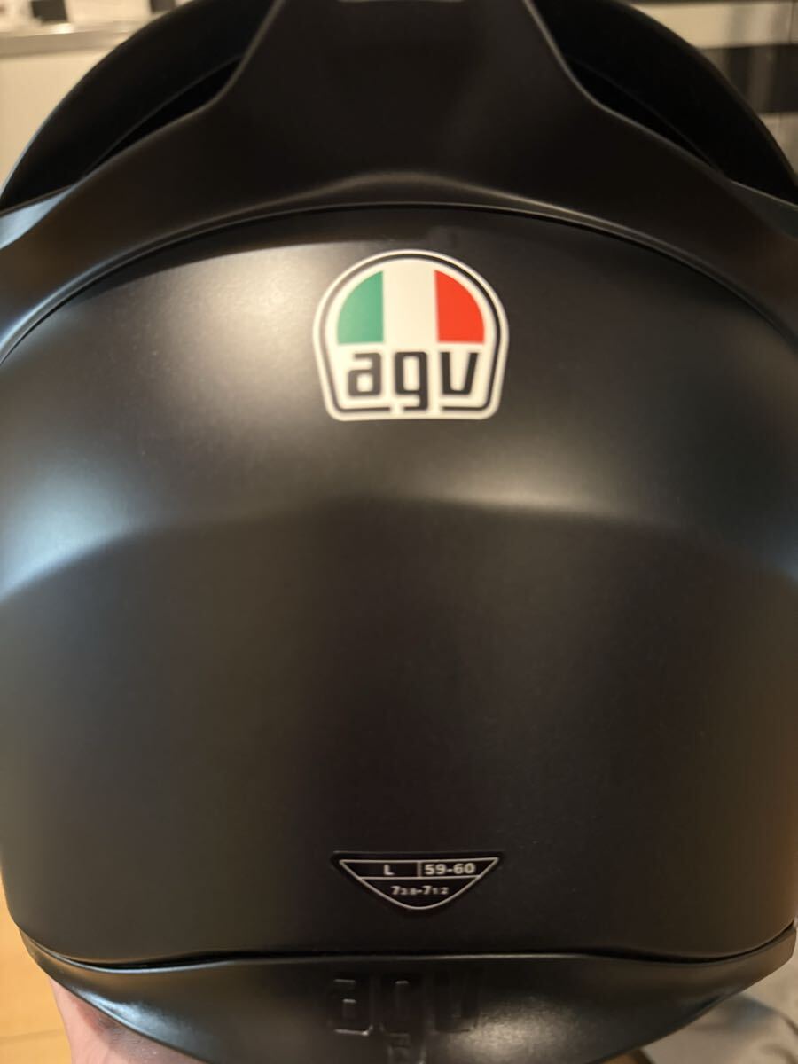 AGV full-face шлем матовый черный K1S L размер 