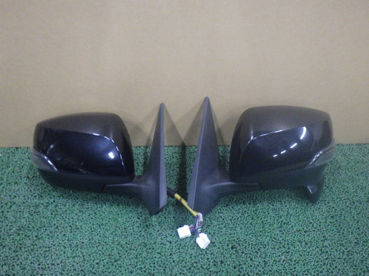 スバル☆H25☆YAM エクシーガ☆ミラーレンズ社外シーケンシャル☆ドアミラー左右セット☆電動格納式☆9P☆D4S 黒☆Y601025☆J03_画像1