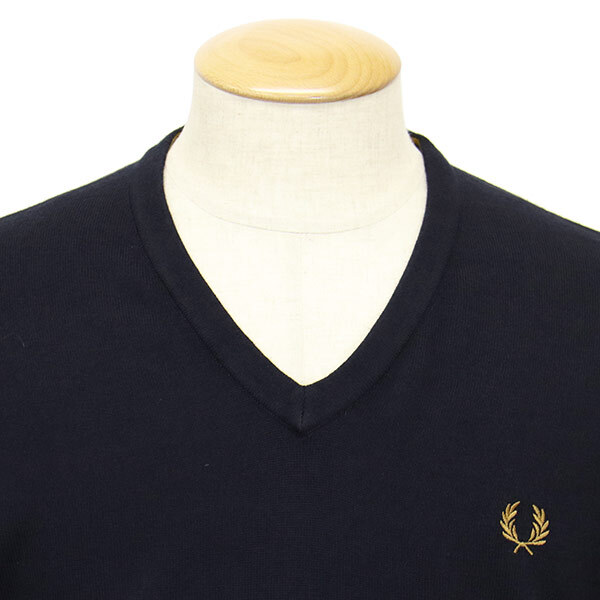 FRED PERRY ( Fred Perry ) K9600 CLASSIC V NECK JUMPER V шея свитер FP522 795NAVYXL