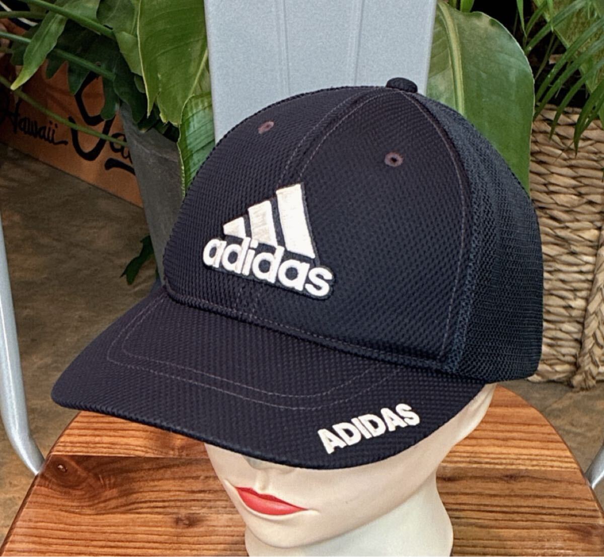 ADIDAS／テーラーメイドゴルフ／メッシュキャップ　ネイビー　サイズ表示57〜59㌢_画像1