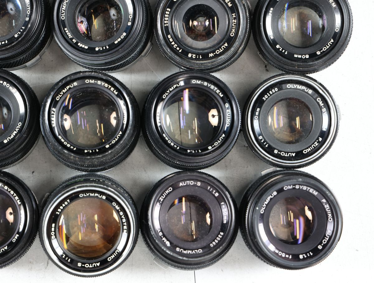 676 19点まとめ OLYMPUS オリンパス ZUIKO 50mm 24mm 28mm 他 単焦点レンズ まとめ まとめて 大量セット 送料1100円_画像3