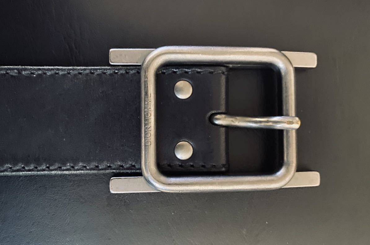 正規品 05 DIOR HOMME Hバックル ベルト ディオールオム エディスリマン クリス バルマン デカルナン サンローランパ_画像3