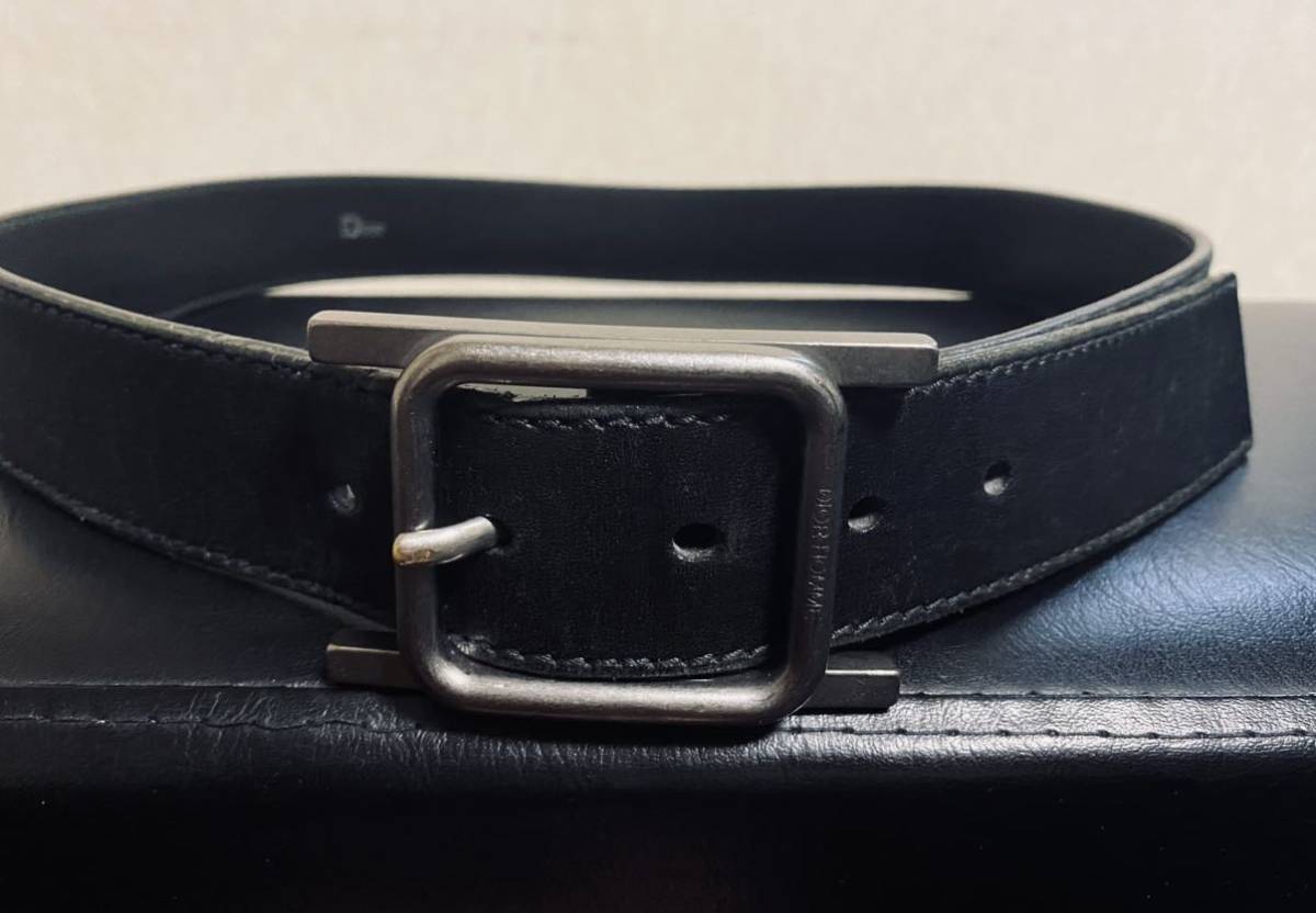 正規品 05 DIOR HOMME Hバックル ベルト ディオールオム エディスリマン クリス バルマン デカルナン サンローランパ_画像1