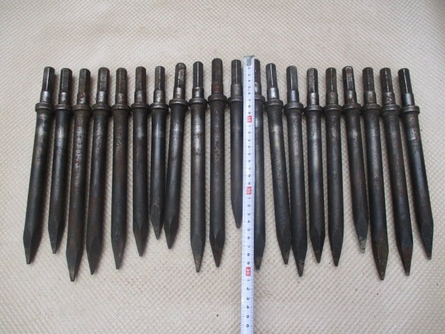 中古品　エアーチッパー用　ブルポイント　20本　６角軸　②（H-100）_画像6