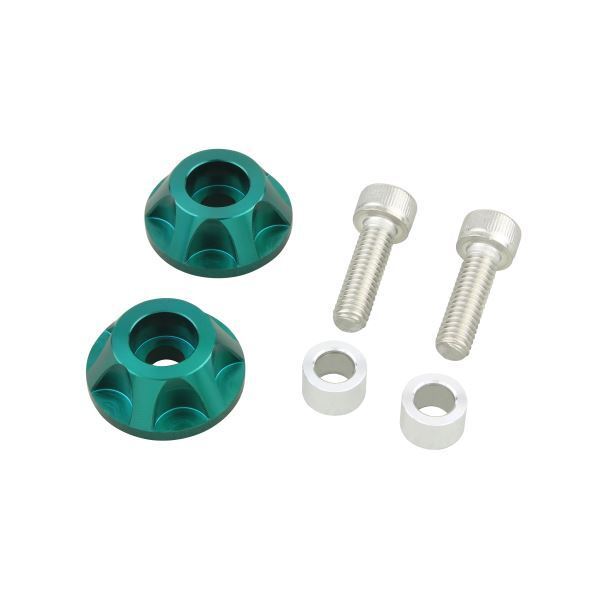 ZZR1100/ZZ-R1100(D) 用 アンダーカウルキャップホルダー ダークグリーン｜ポッシュフェイス/POSH_画像1