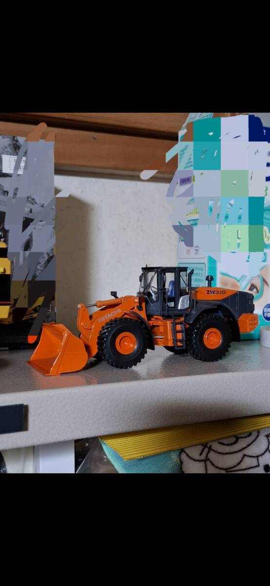 1/50　HITACHI　ZW310 ホイールローダー　日立建機　重機　建機　ミニチュア　_画像1