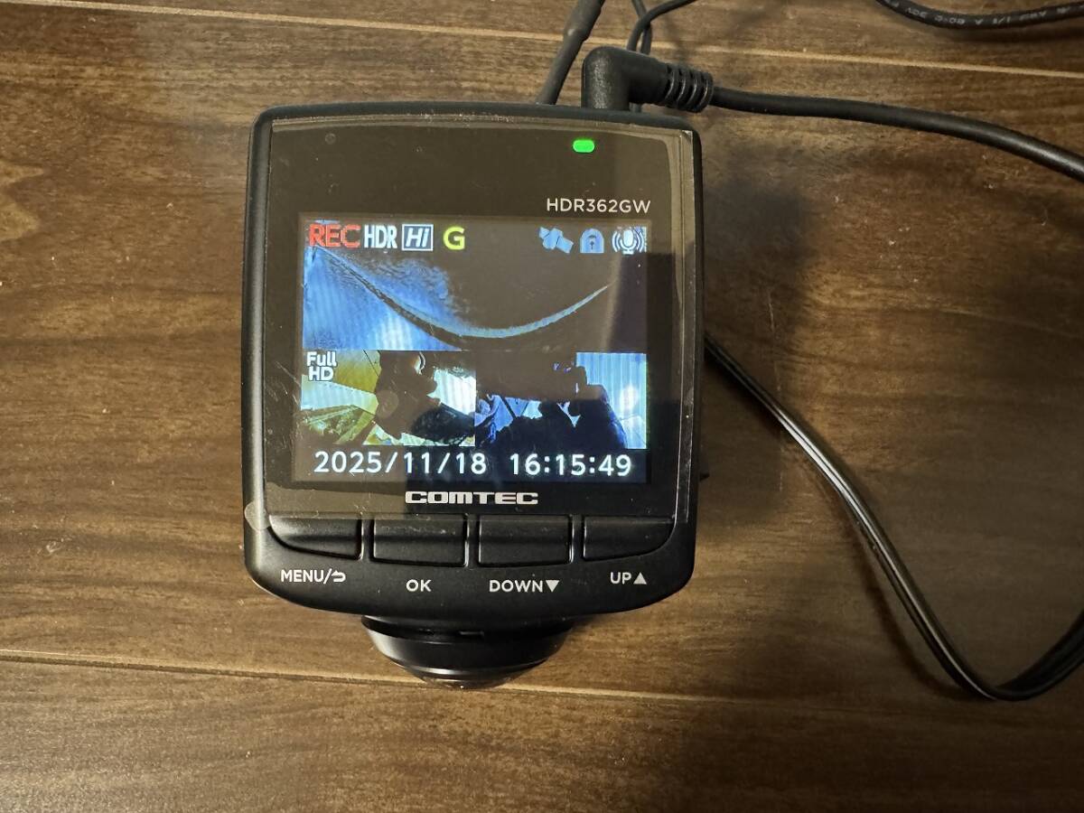 COMTEC HDR362GW 前後2カメラ 360度+リヤカメラ ドライブレコーダー コムテック　2個セット　/　DR2-1_画像6