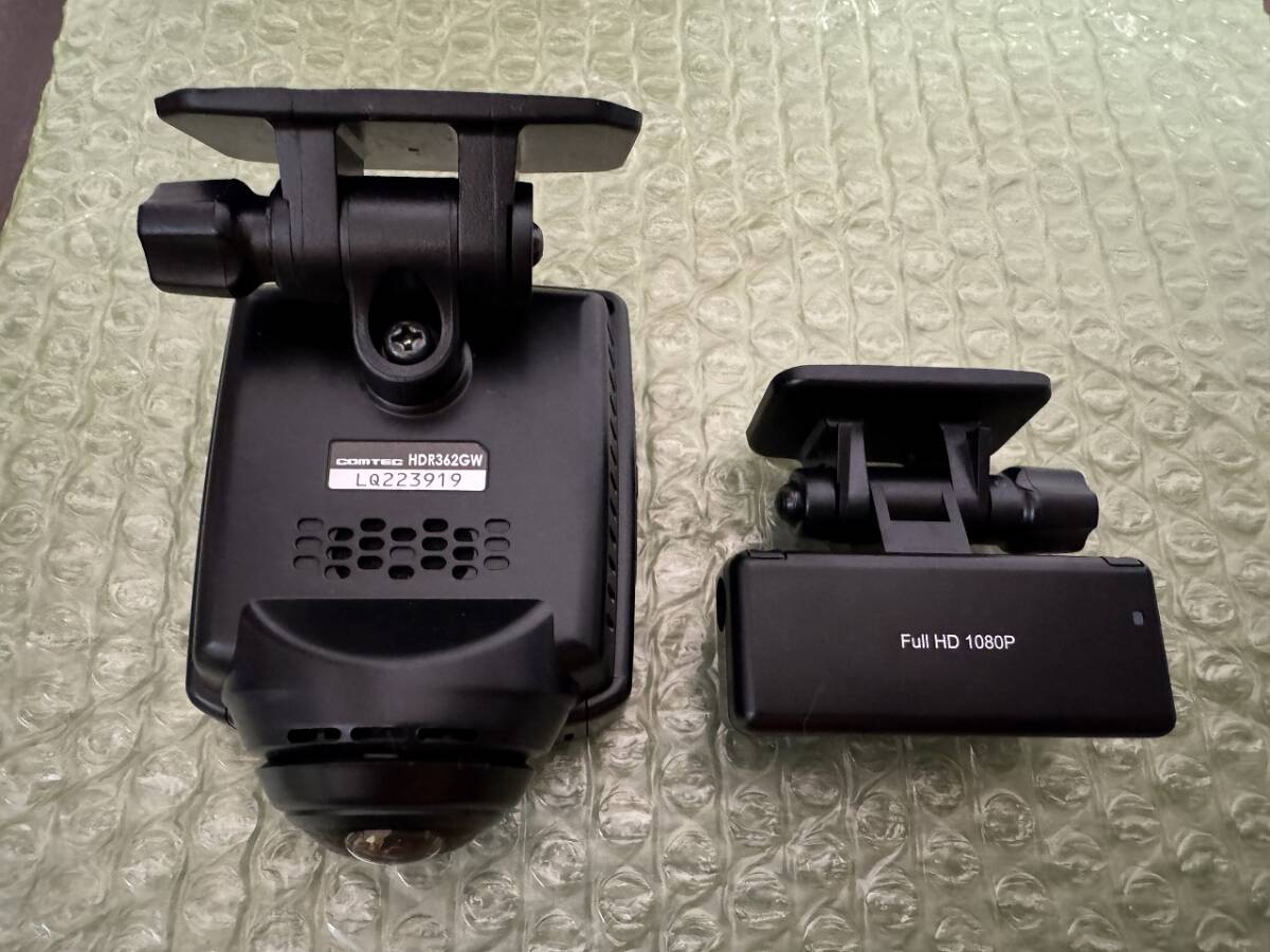 COMTEC HDR362GW 前後2カメラ 360度+リヤカメラ ドライブレコーダー コムテック /DR1-2_画像3