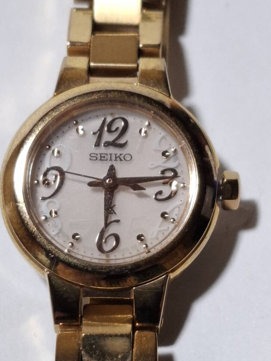 ★SEIKO★ルキア★LK★電波ソーラー★稼働品★文字盤ピンク色★_画像1