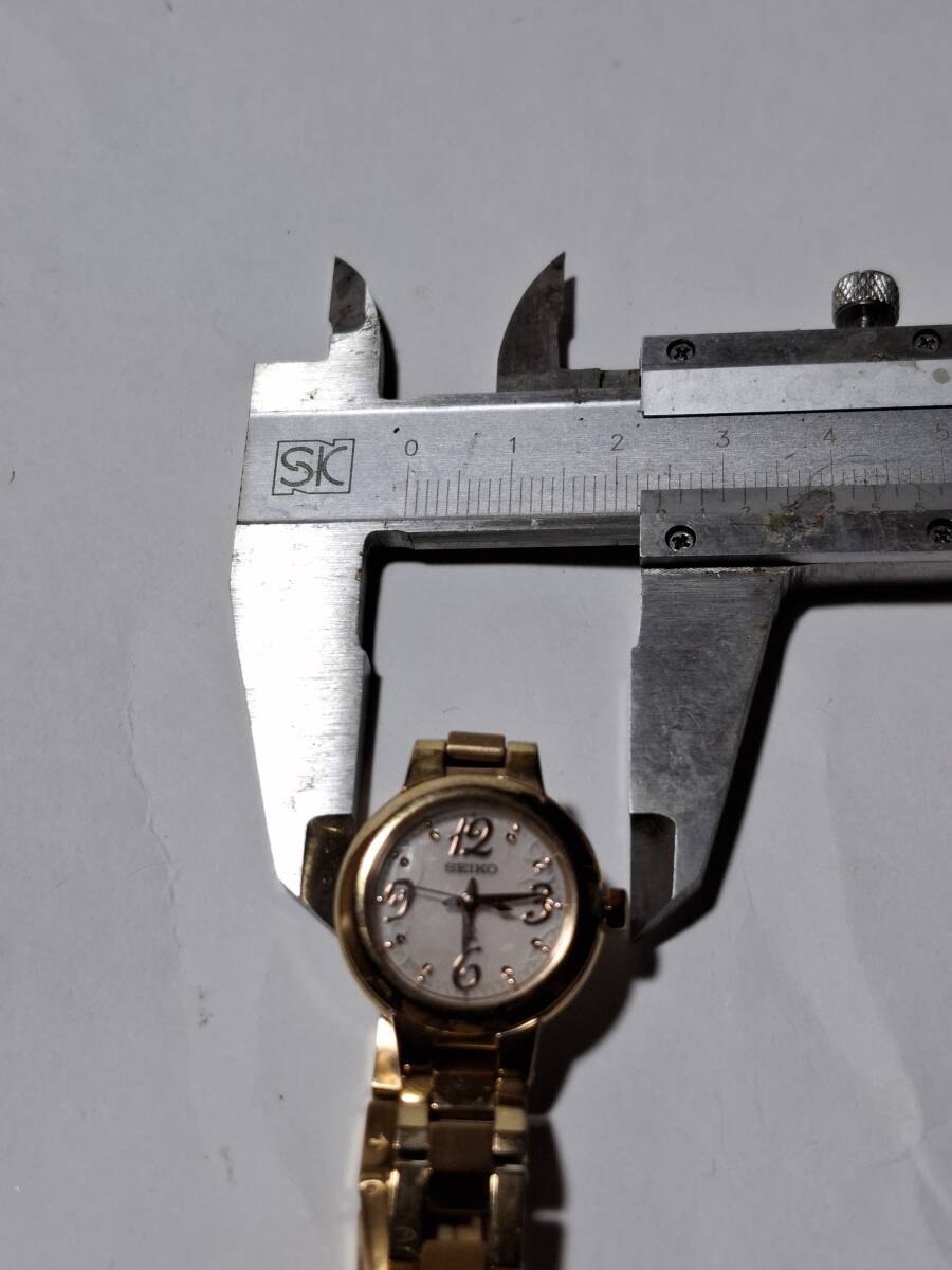 ★SEIKO★ルキア★LK★電波ソーラー★稼働品★文字盤ピンク色★_画像8