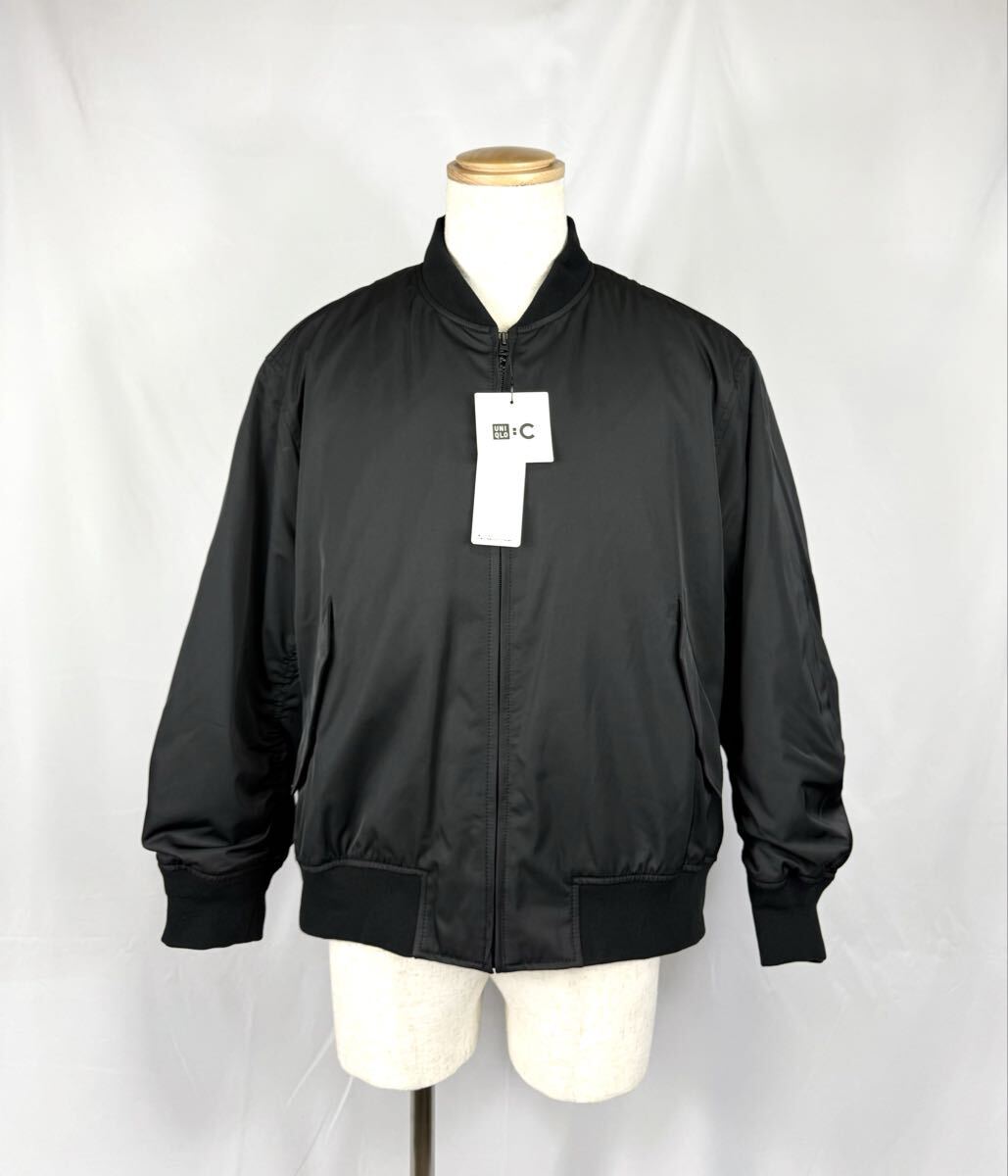 新作　UNIQLO C ユニクロ　ボマージャケット　BK_画像1