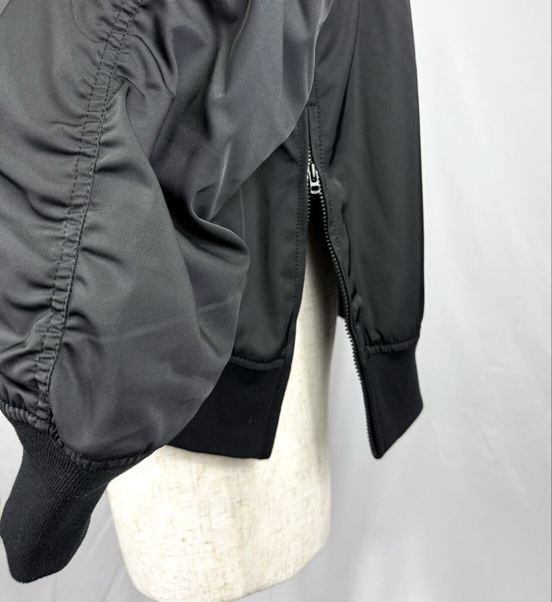 新作　UNIQLO C ユニクロ　ボマージャケット　BK_画像8