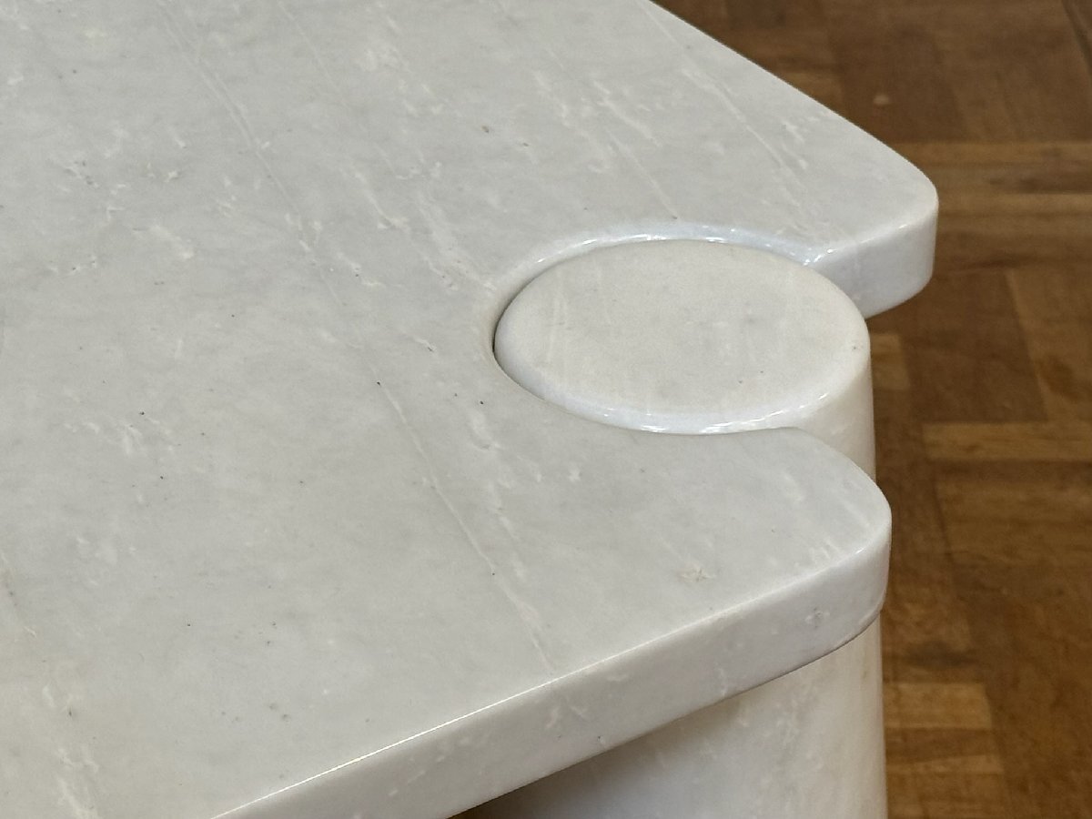 -os01332｜mobilia イタリア1970sヴィンテージ Angelo Mangiarotti カルカッタ大理石製 EROS/エロス マーブルセンターテーブル｜モビリア_画像8