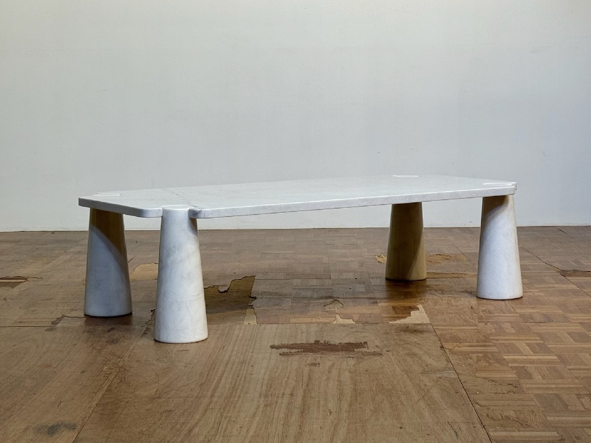 -os01332｜mobilia イタリア1970sヴィンテージ Angelo Mangiarotti カルカッタ大理石製 EROS/エロス マーブルセンターテーブル｜モビリア_画像1