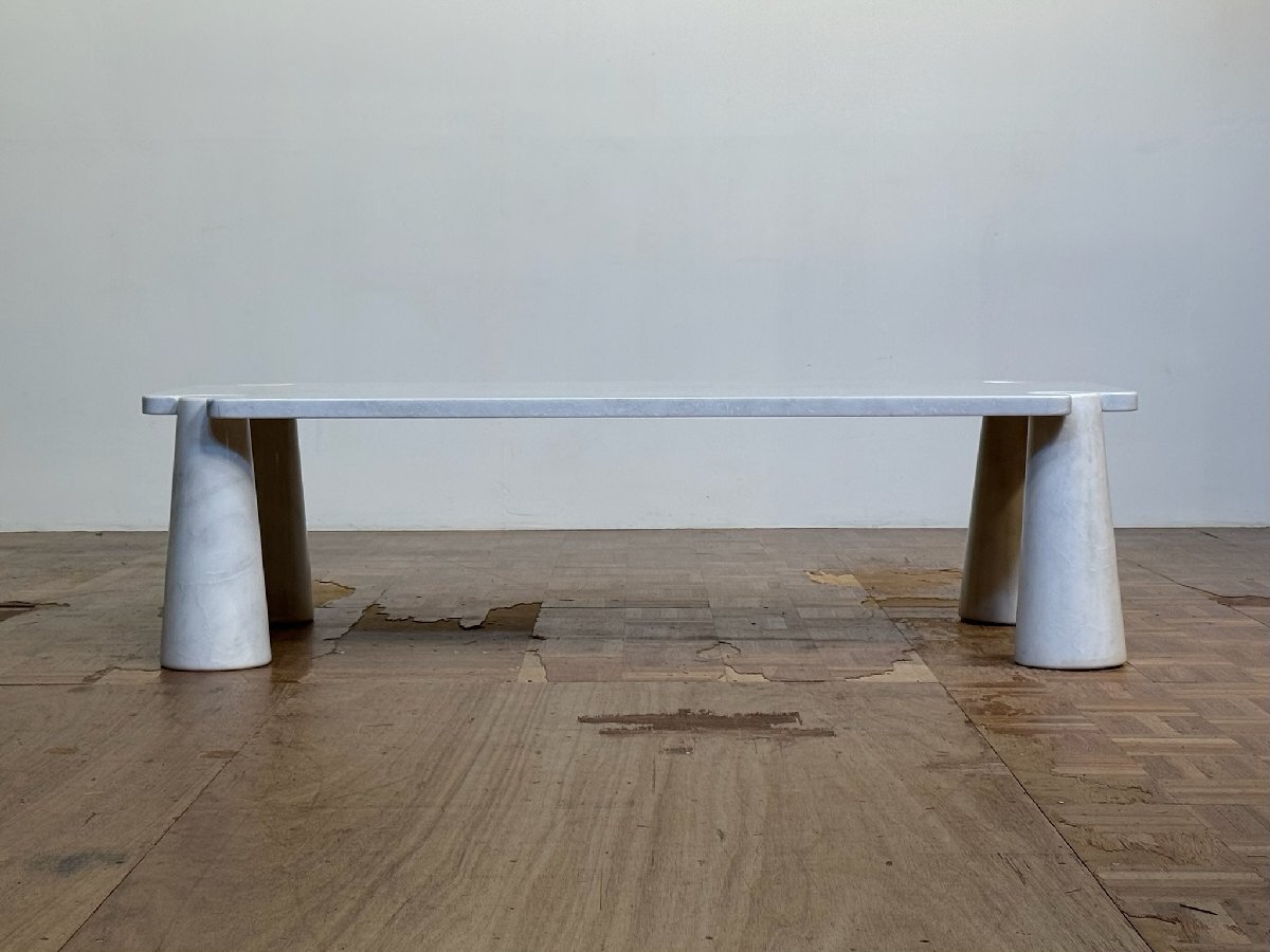 -os01332｜mobilia イタリア1970sヴィンテージ Angelo Mangiarotti カルカッタ大理石製 EROS/エロス マーブルセンターテーブル｜モビリア_画像4