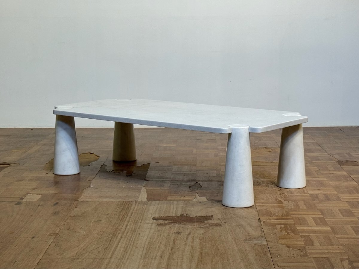 -os01332｜mobilia イタリア1970sヴィンテージ Angelo Mangiarotti カルカッタ大理石製 EROS/エロス マーブルセンターテーブル｜モビリア_画像3