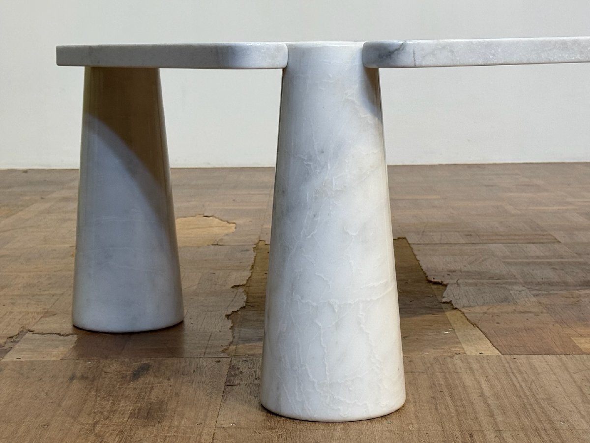 -os01332｜mobilia イタリア1970sヴィンテージ Angelo Mangiarotti カルカッタ大理石製 EROS/エロス マーブルセンターテーブル｜モビリア_画像6