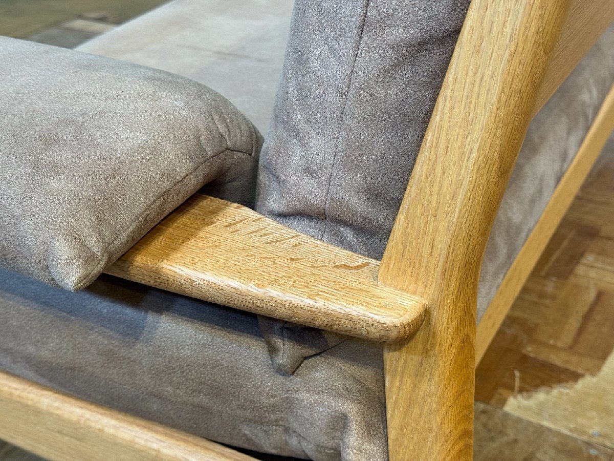 -ts01232l.. промышленность шедевр дуб чистота chigusa/chigsa Triple кожа диван lHIDA IDC большой . мебель Karimoku Karimoku Kashiwa деревообработка actus 