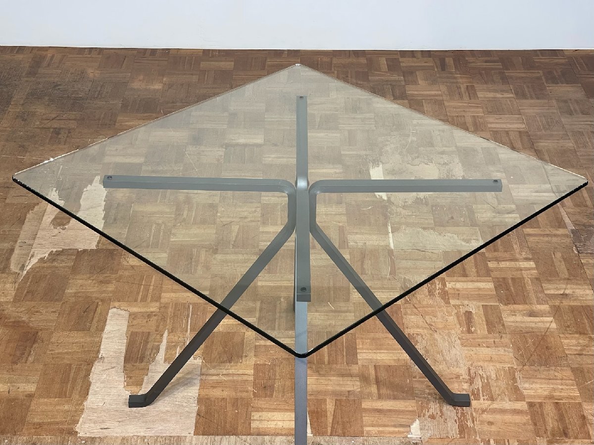 -os554lDriade шедевр Icon Enzo Mari CUGINO/k Gino Minimum стекло обеденный стол lCassina B&B Italia Mid-century 