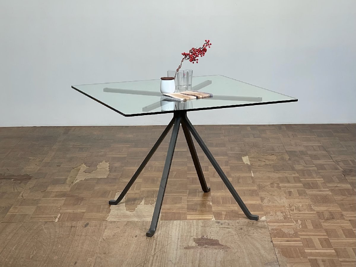 -os554lDriade шедевр Icon Enzo Mari CUGINO/k Gino Minimum стекло обеденный стол lCassina B&B Italia Mid-century 