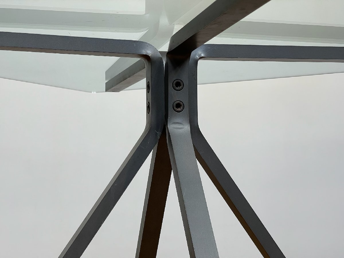 -os554lDriade шедевр Icon Enzo Mari CUGINO/k Gino Minimum стекло обеденный стол lCassina B&B Italia Mid-century 