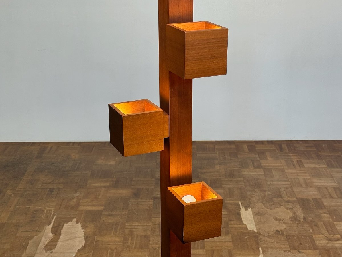 os3146｜IDC大塚家具 名作 ウォールナット材 コンテンポフロアスタンドライト｜yamagiwa ヤマギワ フロス カッシーナ アクタス タリアセン_画像7