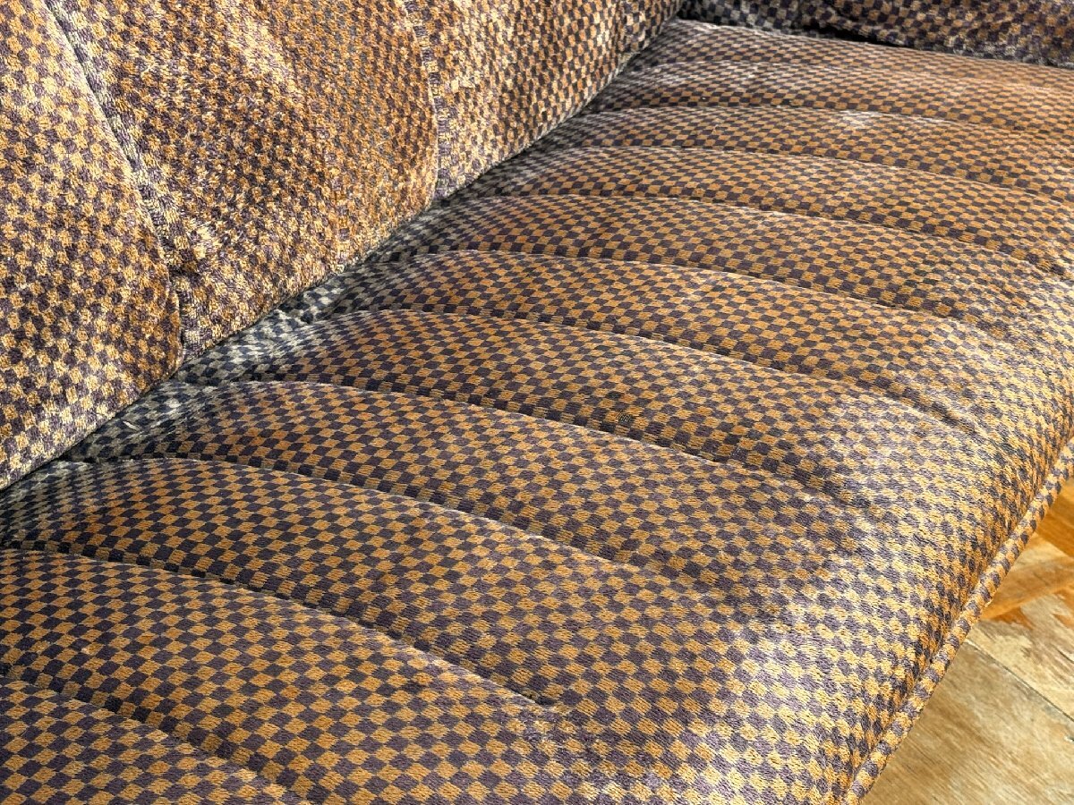 -ts0265｜B＆B Italia MoMAデザイン賞名作 Mario Bellini 1970sヴィンテージ LE STELLE/ラステッラ フレアアームダブルソファ｜B＆Bイタリ_画像8