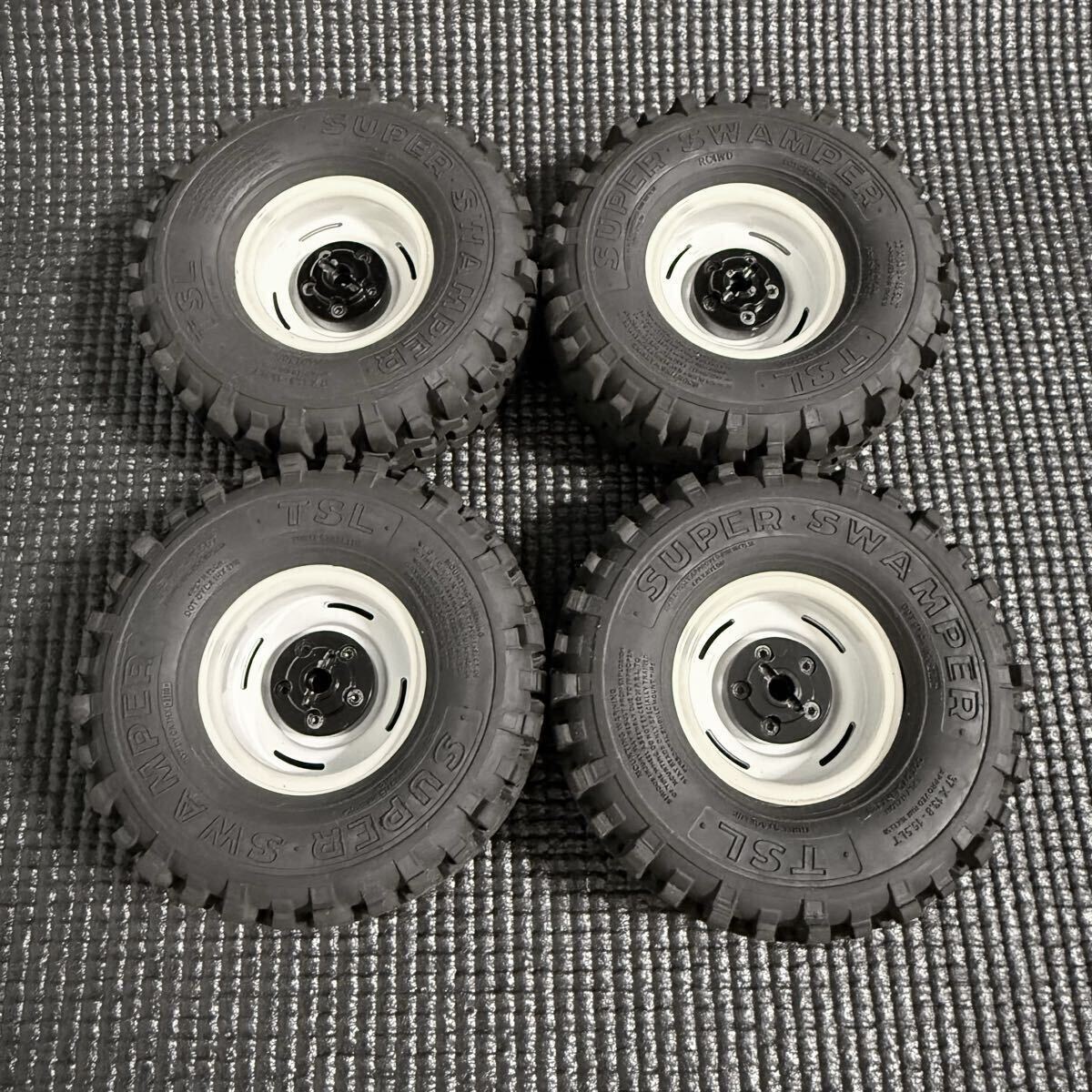 RC4WD Interco TSL SS ナロー & ランディーズ ビンテージ スタンプド スティール ビードロックホイール 1.55 セット_画像3