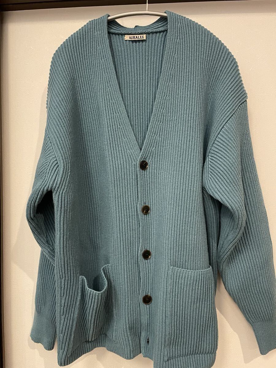 オーラリー AURALEE ニットカーディガン　サイズ3_画像2