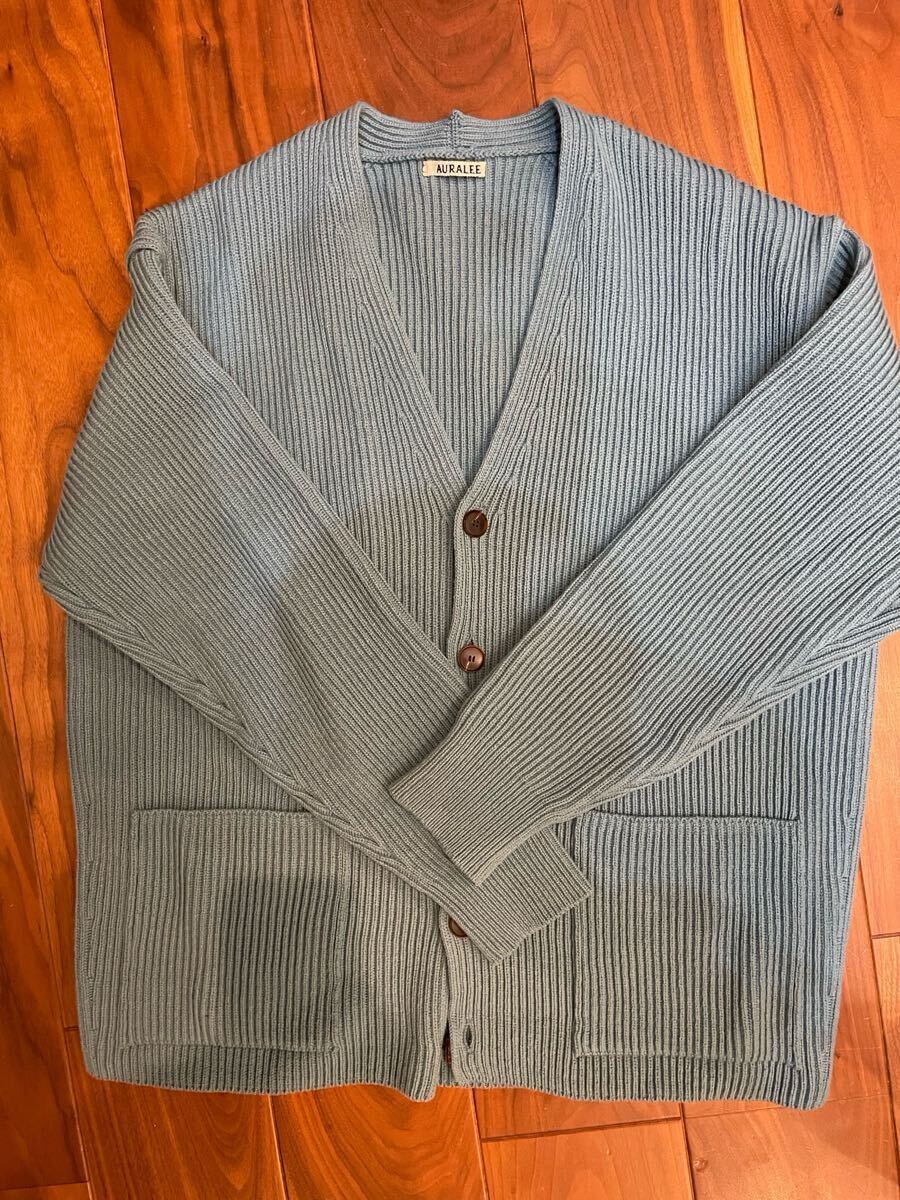 オーラリー AURALEE ニットカーディガン　サイズ3_画像3