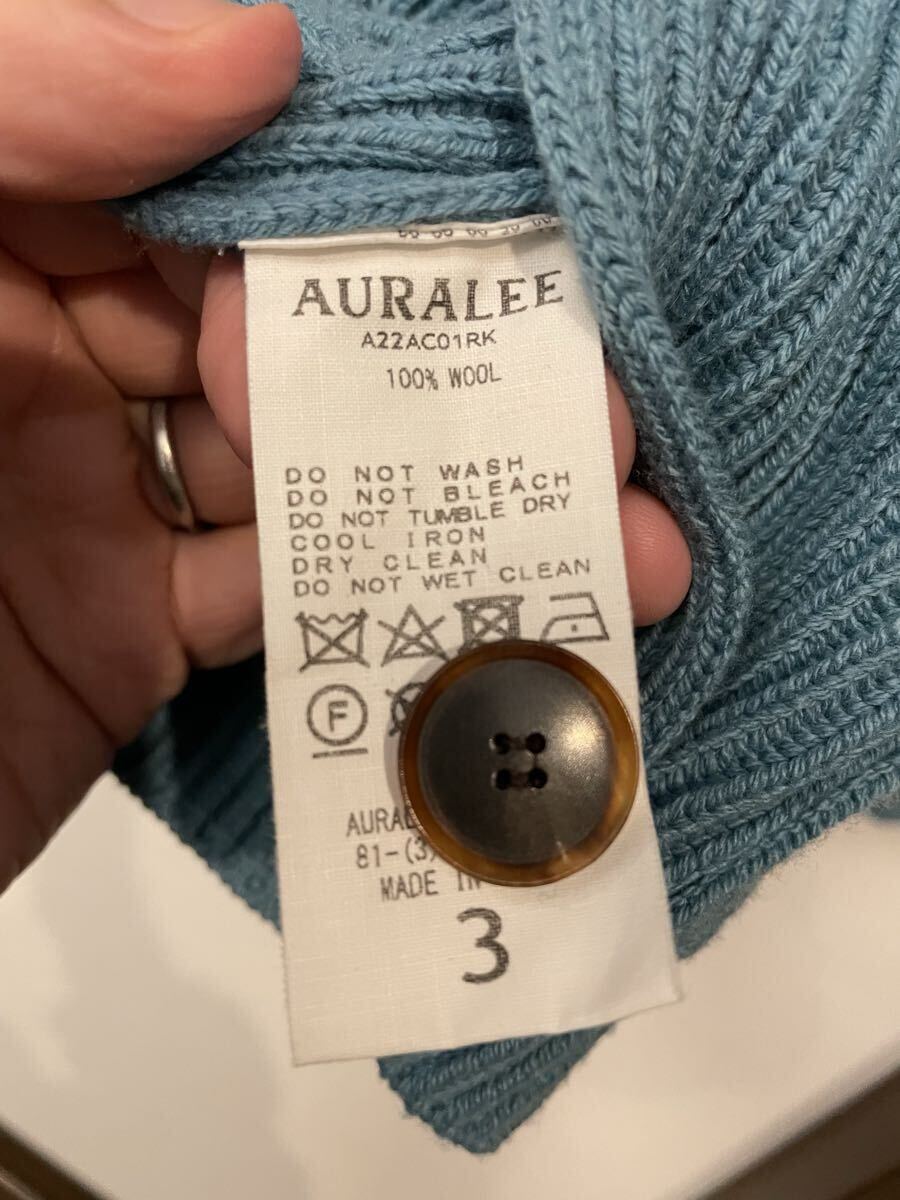 オーラリー AURALEE ニットカーディガン　サイズ3_画像5