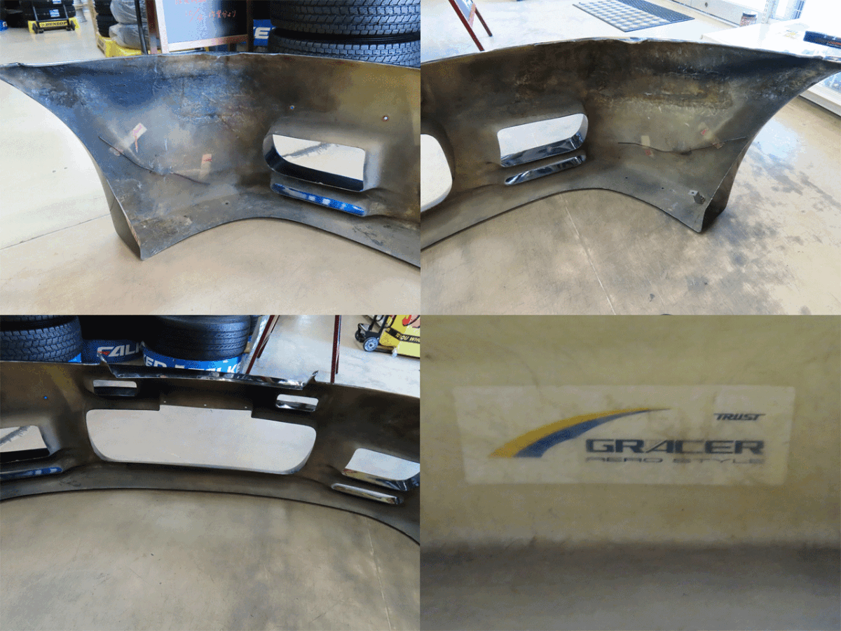 ** ограничение получения TRUST Trust производства Skyline R32 GT-R BNR32 передний бампер б/у ремонт основа GRACER * пояснительная записка необходимо проверка **