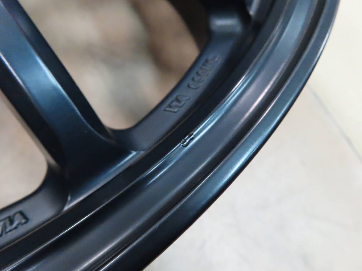 ☆ワーク エモーション 11R 17インチ アルミホイール 7J +38 5穴 PCD114.3 マットブラック MBL オマケ付 4本 中古 WORK EMOTION☆_画像4