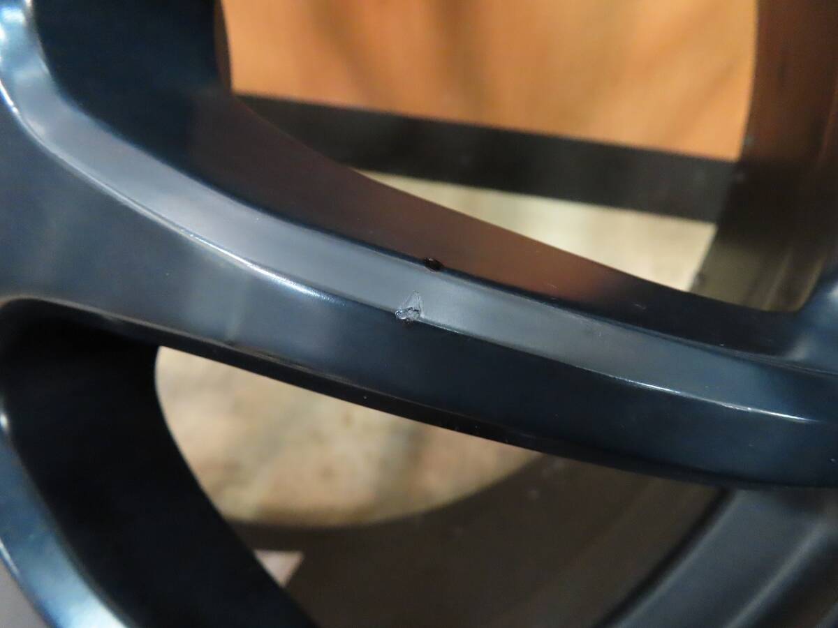 ☆ワーク エモーション 11R 17インチ アルミホイール 7J +38 5穴 PCD114.3 マットブラック MBL オマケ付 4本 中古 WORK EMOTION☆_画像6