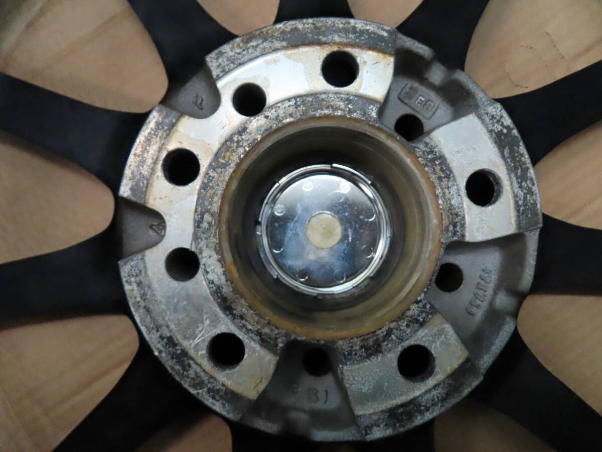 ☆ワーク エモーション 11R 17インチ アルミホイール 7J +38 5穴 PCD114.3 マットブラック MBL オマケ付 4本 中古 WORK EMOTION☆_画像8