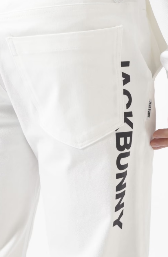 新品 パーリーゲイツ ジャックバニー 2WAYコットンストレッチパンツ(6)サイズLL/白 PEARLY GATES JACK BUNNY 2025年モデル_画像8