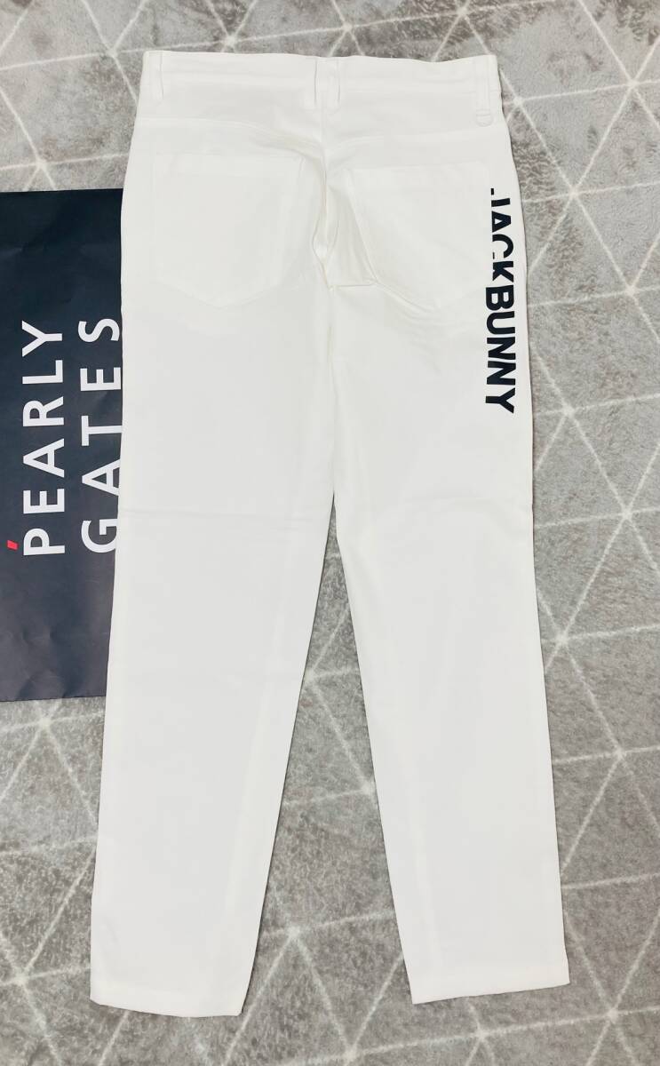 新品 パーリーゲイツ ジャックバニー 2WAYコットンストレッチパンツ(6)サイズLL/白 PEARLY GATES JACK BUNNY 2025年モデル_画像4