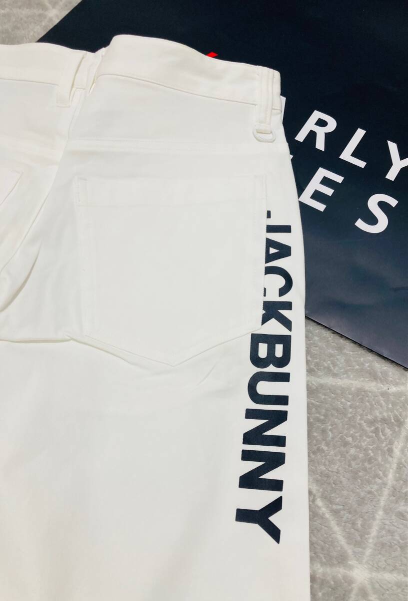 新品 パーリーゲイツ ジャックバニー 2WAYコットンストレッチパンツ(6)サイズLL/白 PEARLY GATES JACK BUNNY 2025年モデル_画像5