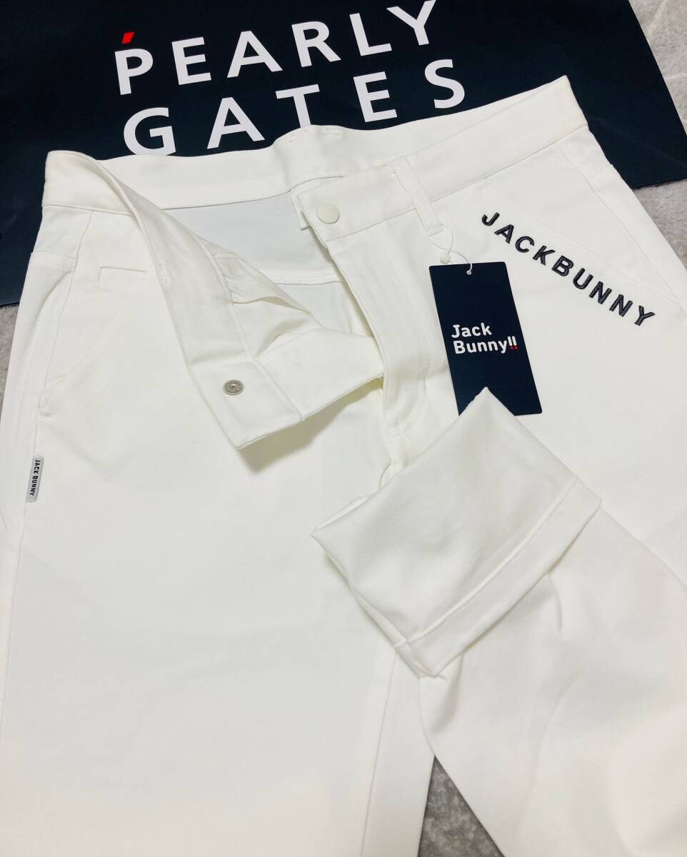 新品 パーリーゲイツ ジャックバニー 2WAYコットンストレッチパンツ(6)サイズLL/白 PEARLY GATES JACK BUNNY 2025年モデル_画像3
