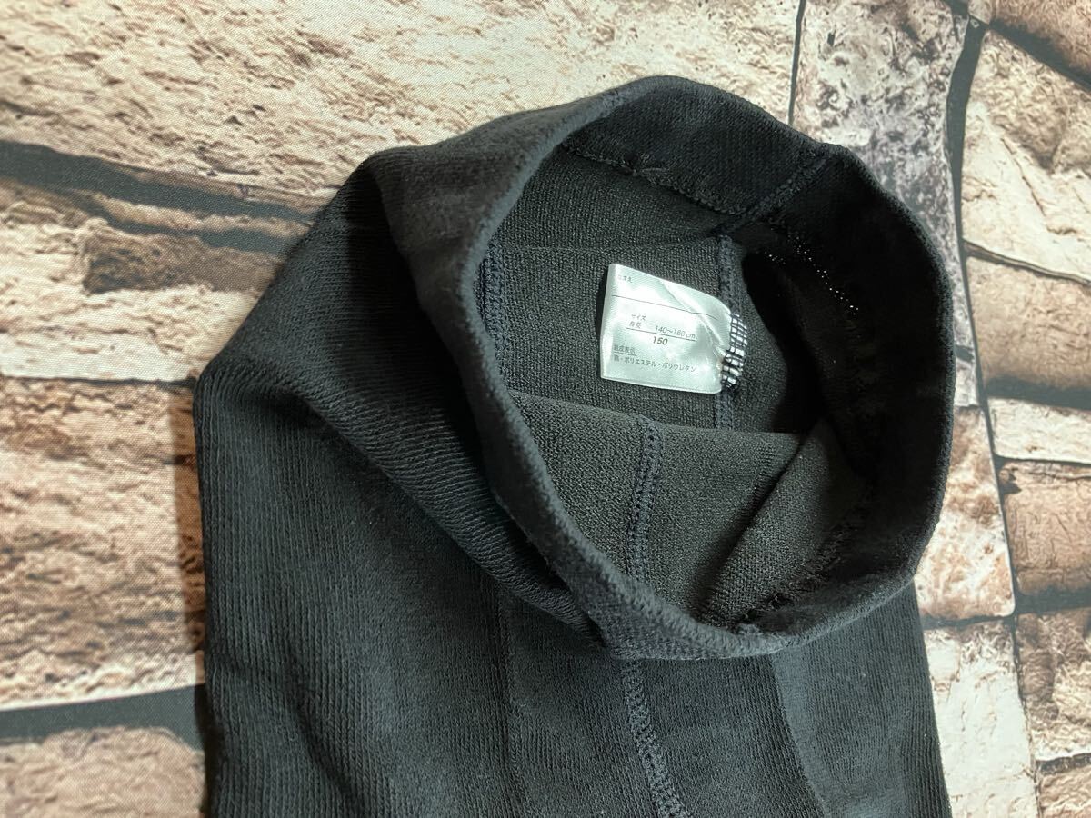 『１５０サイズ２足組』【靴下の岡本】ぽかぽか暖かい！表糸綿100% おなか食い込み防止&静電気防止付き子供レギンス _画像5