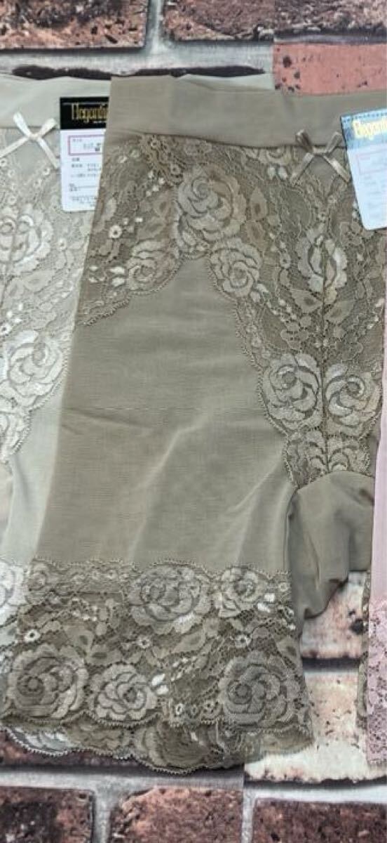 送料無料！『モカ２枚組』【エレガンティーナ】小尻へサポート！３分丈スリムガードル２枚2816円が_画像5