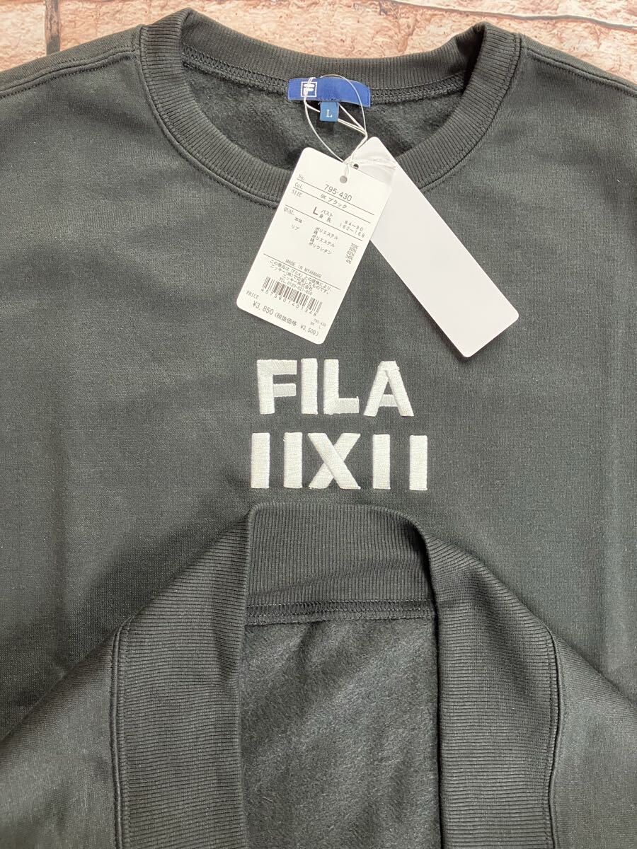 送料無料！【ＦＩＬＡ.ＩＩＸＩＩ】レディース 刺繍ロゴ入り 綿混 裏起毛トレーナー(画像から)１枚定価3,850円が…_画像6