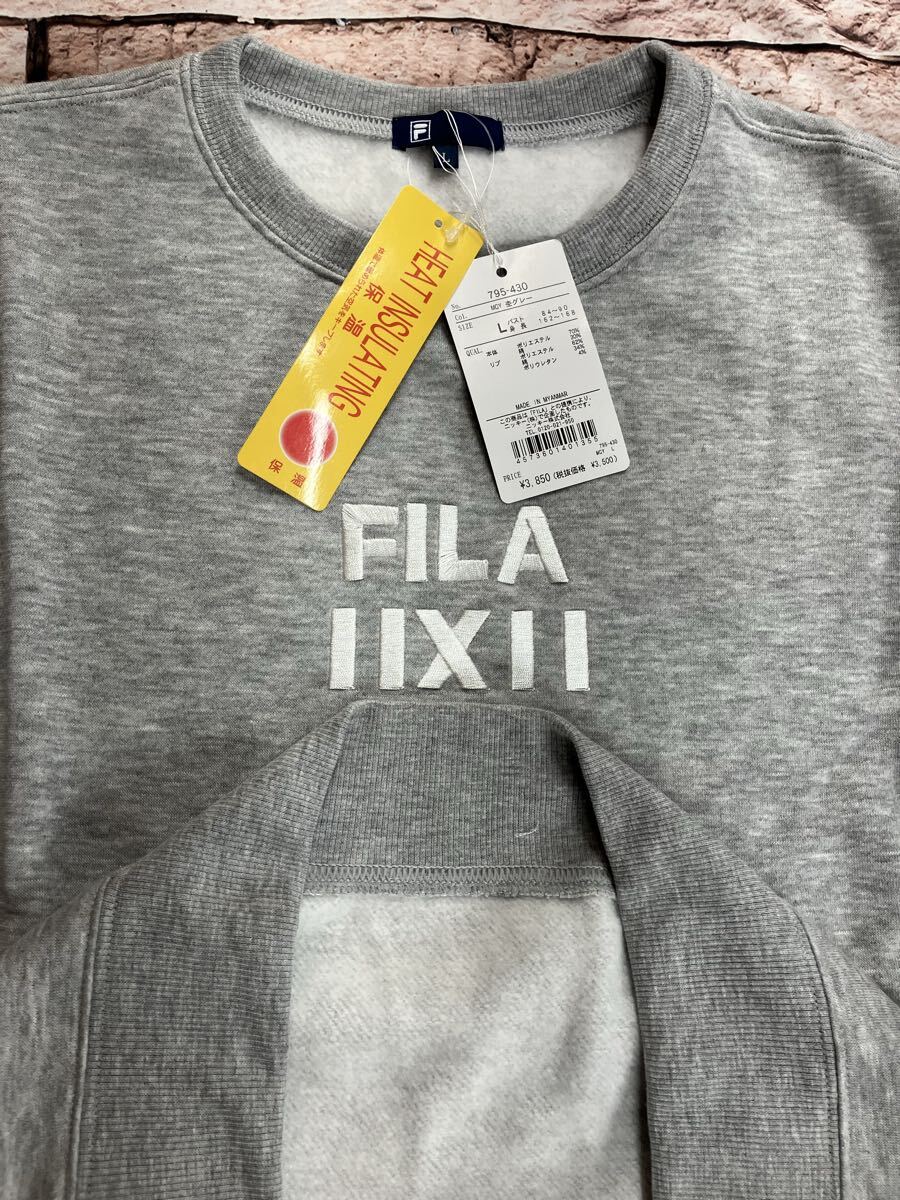 送料無料！【ＦＩＬＡ.ＩＩＸＩＩ】レディース 刺繍ロゴ入り 綿混 裏起毛トレーナー(画像から)１枚定価3,850円が…_画像7