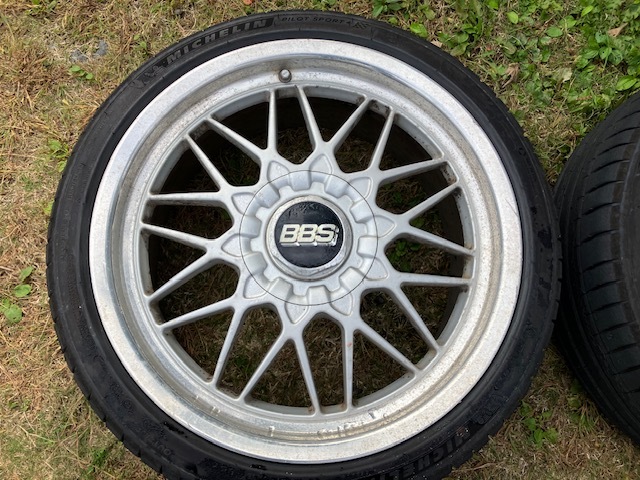 BBS18インチ RG2 8J+40 9J+50 114.3 タイヤホイールセット　アルテッツァ　シルビア　スカイラインなど_画像2