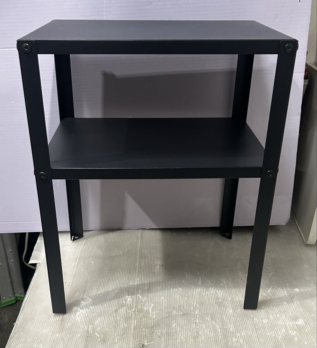 ★格安スタート！送料込み！IKEA スチール棚　小さめ　37×28×45cm サイドテーブル　ブラック　40386731 KNARREVIK イケア☆_画像1